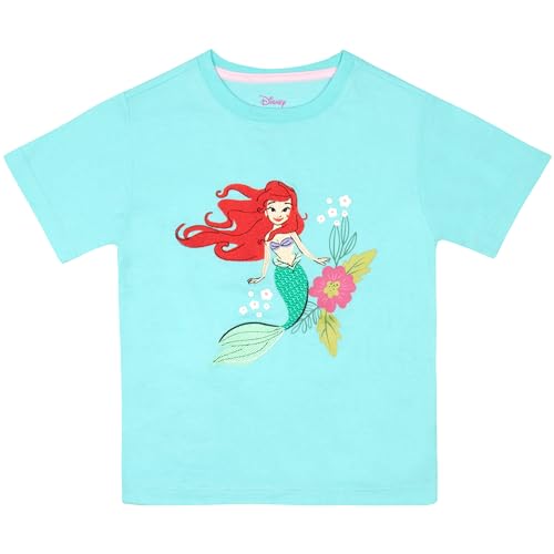 Disney Princesses and Winnie the Pooh Girls 2-Pack Short Sleeve T-Shirt Bundle Sets for Kids4