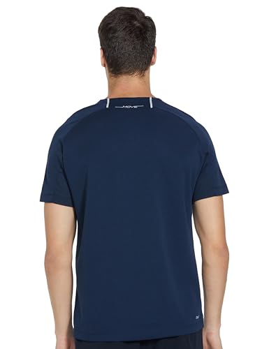 Image of Jockey MV02 Men's Super Combed Cotton Blend Graphic Printed Round Neck Half Sleeve T-Shirt with Stay Fresh Treatment Navy L