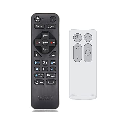 Universal Remote for Dyson Cool AM07 Tower Fan - Replaces All 965824-xx Remotes (965824-02, 965824-01, 965824-02) - Anderic RRDYS01.2 with Learning