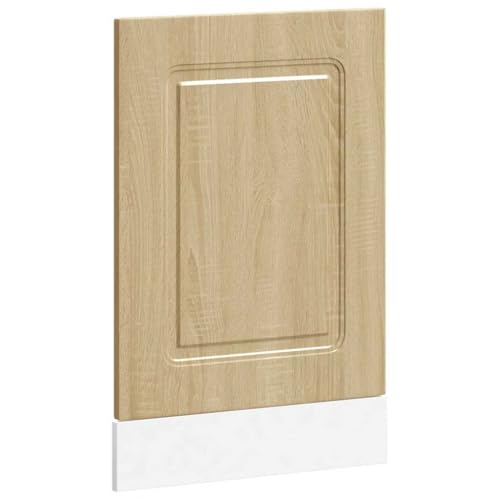 vidaXL Dishwasher Panel - Sonoma Oak, 45x1.5x67 cm Engineered Wood Facade/Cover for Kitchen