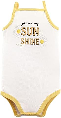 Hudson Baby baby-girls Unisex Baby Cotton Sleeveless Bodysuits Baby and Toddler T-Shirt Set