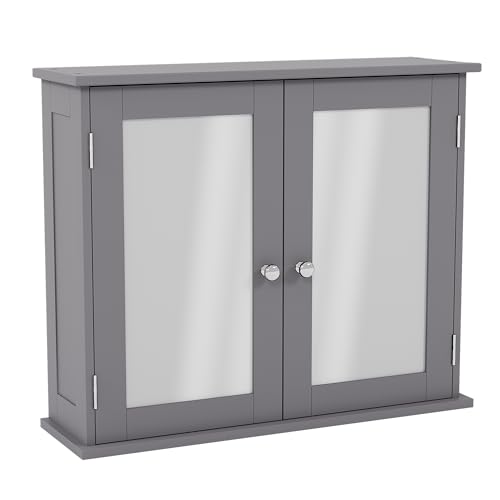 Bath Vida Priano Double Door Mirrored Bathroom Cabinet Stora