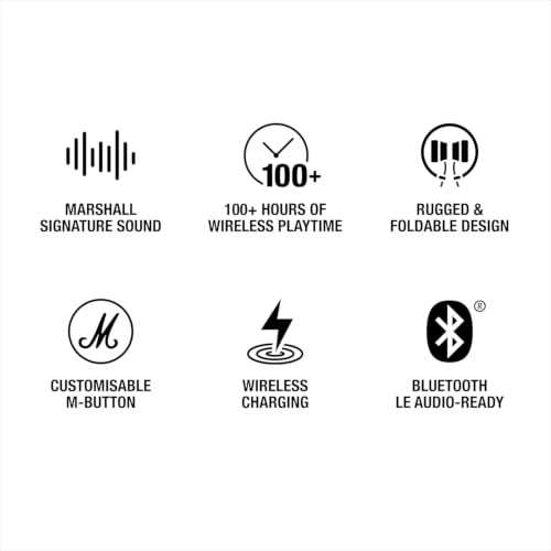Marshall Major V On-Ear-Bluetooth-Kopfhörer, kabellos, Mitternachtsblau – Ansicht 9