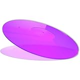 Mobile Pro Shop Acrylic Turntable Mat - Acrylic Slipmat for Vinyl LP Record Players - Improves Sound Quality & Provides Tighter Bass - Anti Static Platter mat (Purple_lit)