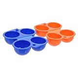 NUOBESTY 2Stücke Eierbox Tragbare Eiercontainer aus Kunststoff für Camping und Picknick für Transport von Gekochten Eiern Einfach zu Bedienen und Schützt