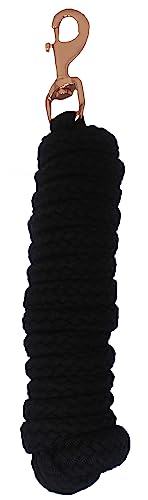CHALLENGER Horse 8' Round Braided Black Nylon 3/4