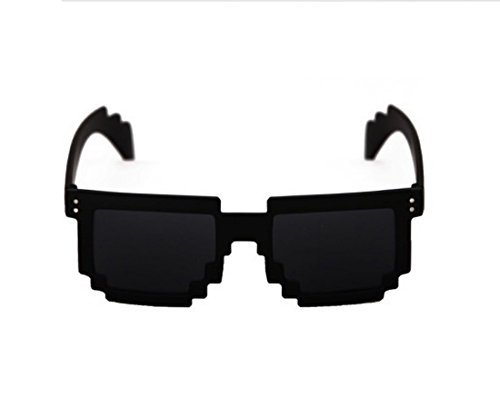 Chezi 5dpi Pixel Shape Studded Nerd Funny Square Sunglasses3