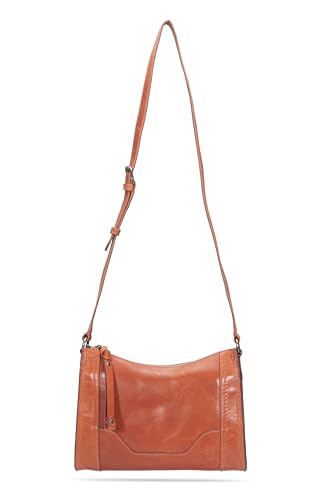 Image of Frye Women's Melissa Zip Crossbody Bag, Stylish Handbag with Adjustable Strap & Pockets