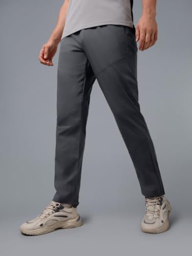Image of TECHNOSPORT Men's Regular Fit Track Pant with SPF50+, Quick Dry Properties for Running, Gym, Sports and Regular Use