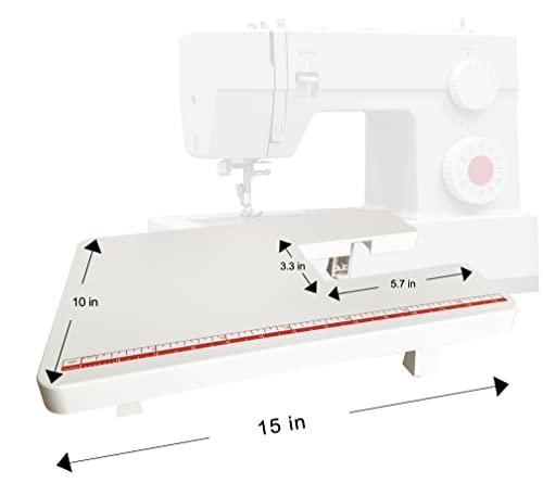 Sewing Machines Extension Table Compatible with Singer Brand 44S, 4411, 4423, 4432, 4452, 5511, 5523, 5532, 6335 Heavy Duty Sewing Machines (White) - Image 6