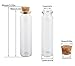 MaxMau 20ml Small Glass Bottles,Tiny Glass Vials,Jars with Cork Stoppers,Message Bottles,Wishing Bottle for Wedding Favors, Baby Shower Favors, DIY Art Craft Storage,24pcs