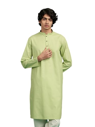 Image of DIWAS BY MANYAVAR Men's Viscose Blend Solid Plain Kurta (1pc)