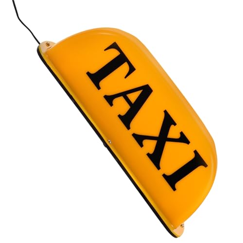 Lampe de taxi magnétique jaune en plastique pour éviter les erreurs de repérage