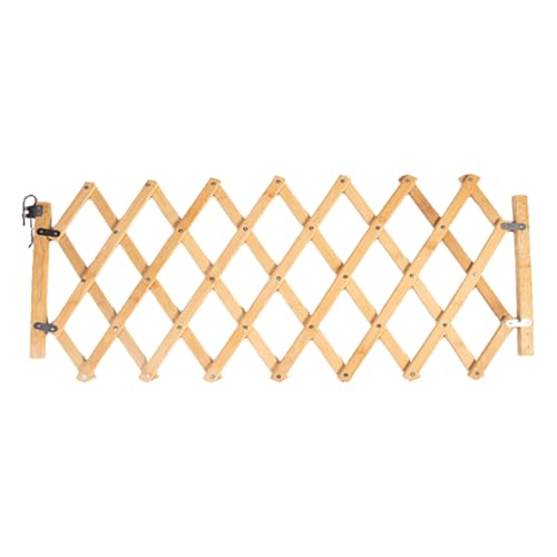 Schermo A Traliccio A Fisarmonica - Larghezza Regolabile 25-110 Cm, Scudo Autoportante In Legno, Blocca Bambini Corto | Porta Soggiorno Cucina Corridoio Sicurezza Leggero Cancello Da Viaggio Coniglio