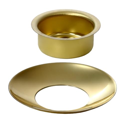 Kerzenhalter Messing 10-22mm - Tüllen und Tropfenfänger messing -...