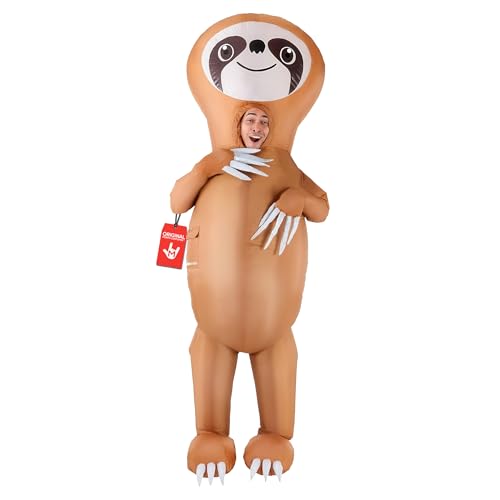 Morph Disfraz Hinchable Oso Perezoso Adulto, Disfraces Animales para Carnaval y Halloween, Talla única