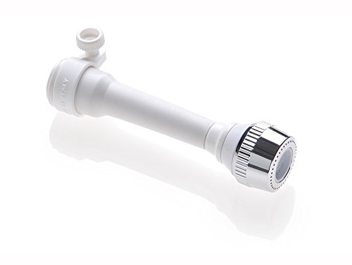 Idrogas ID-665BL Rompigetto Doccia Schiuma, Adattatore Universale, Bianco/Cromo