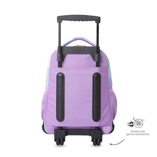 Mochila escolar con ruedas TOTTO SKL L maleta grande 25 L resistente con bolsillo botella 4