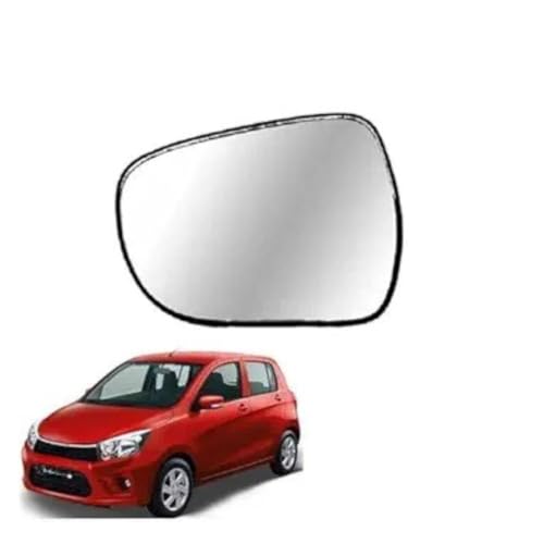 Image of KyloXtreme Celerio T-1 (2013-2020) Passenger Side (Left Side) Car Side Mirror Glass /Tukdi /Sub Mirror Plate