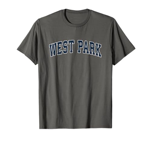 West Park Florida FL Vintage Sports Design Navy Design T-Shirt