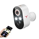 NodeBlaz 1080P Wireless Security Camera Outdoor/Indoor, Rechargeable Battery Powered, AI Detection, Color Night Vision, 2-Way Audio, Water Resistant, Wi-Fi