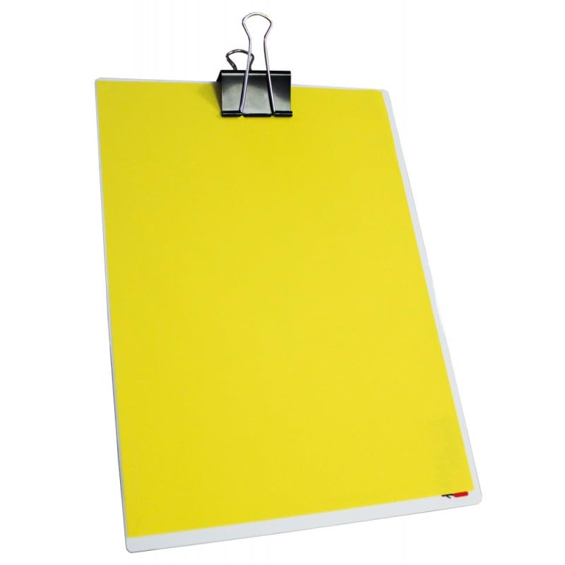 Henbea Pizarrita Blanca Negra, Pizarra Infantil A4, un lado para escribir con tiza y el otro con rotulador limpieza en seco, Pack 2 unidades (1095)