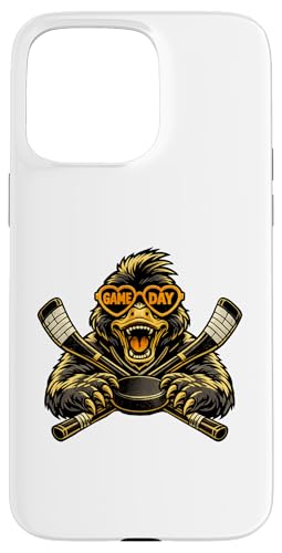 Funny Hockey Duck Game Day Vintage Shirt Fans �X�}�z�P�[�X iPhone 15 Pro Max �p