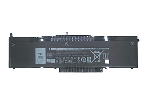 7XINbox 11.1V 92Wh WFWKK VG93N NY5PG Remplacement Batterie pour Dell Precision 15 3520 5580 Series Tablet