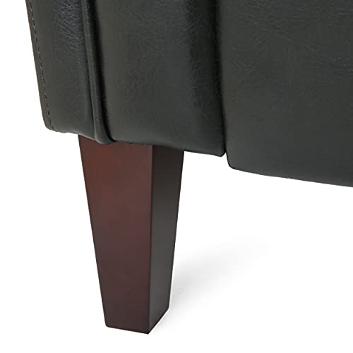 Christopher Knight Home Pondway Sofas, Midnight Black + Brown #TOP3