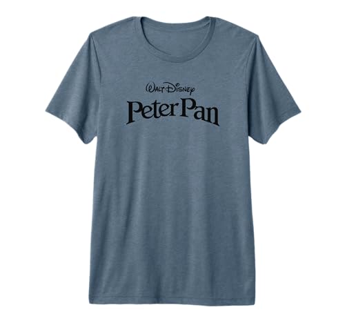 T-shirt Peter Pan Disney homme femme t-shirt coton logo imprimé noir