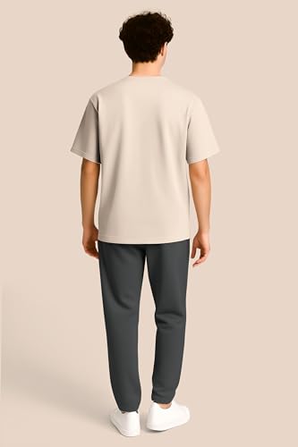 Image of BULLMER Trendy Co-ords with Oversized T-Shirt & Pants Clothing Set for Men | Cotton Blend Cord Set for Men