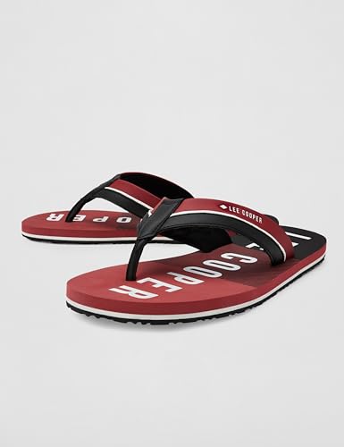 Image of Men's logo print flip-flops slippers