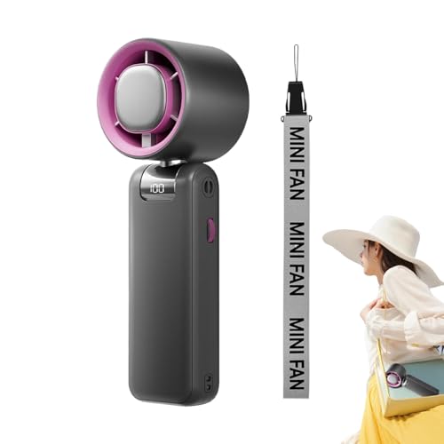 Genérico Ventilador de manos plegable, ventilador portátil | Ventilador personal USB plegable - USB Dispositivo de circulación de aire recargable para el hogar, estudio, viajes, compras, acampar