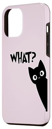 Coque pour iPhone 15 Plus Cat What? Funny Black Cat - Funny Black Cat Gift – vue 2