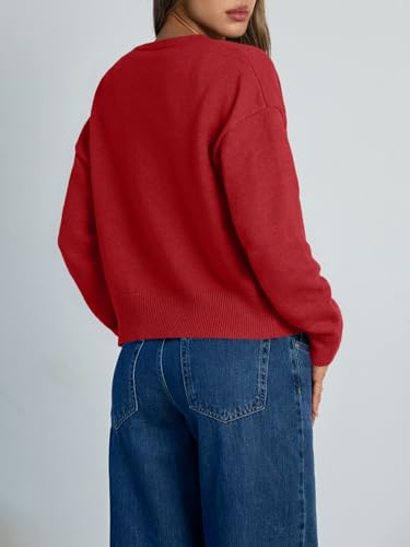 Image of Trendy Queen Cropped Cardigan Sweaters for Women Lightweight Y2k Fall Outfits Spring Fashion Clothes 2026