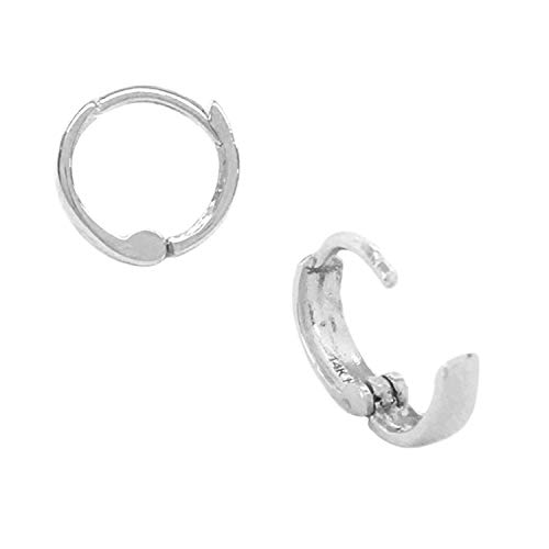 Ritastephens 14k Solid Gold Mini Huggies Tiny Hoop Earrings 2.5x9mm4