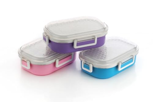 Image of Puno Premium Stainless Steel Insulated Lunch Box with Plastic Outer Case | Leakproof Bento Box with Spoon & Fork | Food Storage Container for Office, School & Travel - 1