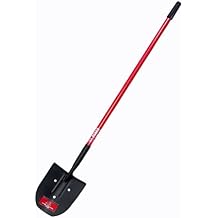 Bully Tools Rice Shovel - 14-Gauge Steel Heavy Duty Spade Shovel with Long Fiberglass Handle for Digging Wet Soil, Durable and Ideal for Digging Waterlogged Soil - 100% Made in The USA, 58-inch