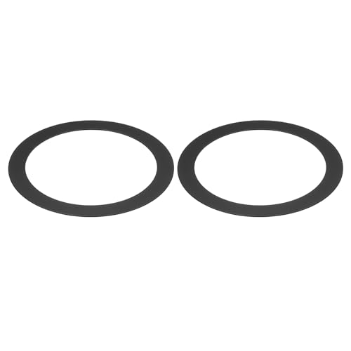 PATIKIL Metal Goof Trim Ring, 2 Pcs 3.78" OD 2.99" ID Circular Ceiling Light Trims Ring Recessed Light Cover Ring for Recessed Can Downlight, Black