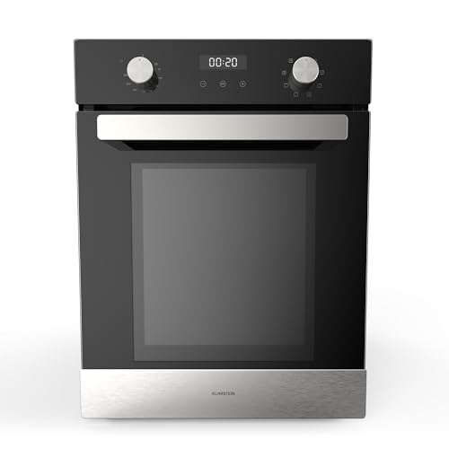 Klarstein Verosteel Four Encastrable 45 cm - 49L, 8 Modes, Classe A, Nettoyage Facile, Commande...