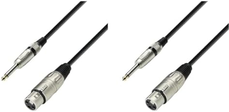 Adam Hall Cables 3 STAR MFP 0300 Mikrofonkabel für Live-Streamern mit XLR-Anschluss und Mono-Signal 3 Meter
