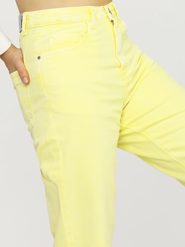 Image of Tokyo Talkies Women's Wide Leg Cropped Jeans| Mid-Rise| Jeans Pant