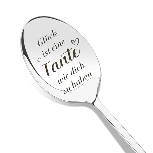 Beste Tante Geschenk Löffel Kaffeelöffel Mit Gravur von Nichte Neffe Geburtstagsgeschenk Muttertagsgeschenke Ostergeschenke WeihnachtsGeschenke...
