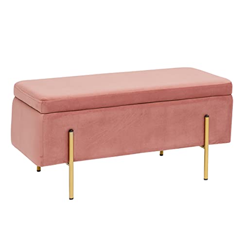 Divanetto In Velluto Panca Contenitore Pouf PortaOggetti Panca Sgabell