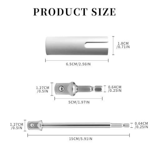 Image of Scissor Jack Slotted Drill Adapter, Compatible with RV Manual Scissor Jacks, C Jacks, Camper Trailer Pop-Up Stabilizers, Effortless Lifting for RV Owners and Campers