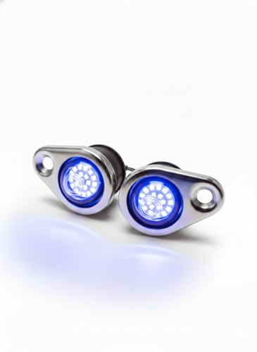 Image of Bike eyes Parking light White LED Compatible with Royal Enfield Classic, Standard, Electra 350, 500cc,BS4, BS6 Models 2015-2021 (BLUE DARK)