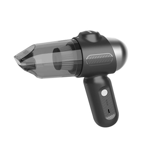 EBOSSOM Upgraded Mini Car Vacuum with 12000Pa, Portable 4-in-1 Blowing and Suction Function, Mini Vacuum Cleaner Air Duster Suitable for Quick Cleaning of Small Areas, Car, Office, Home, PC