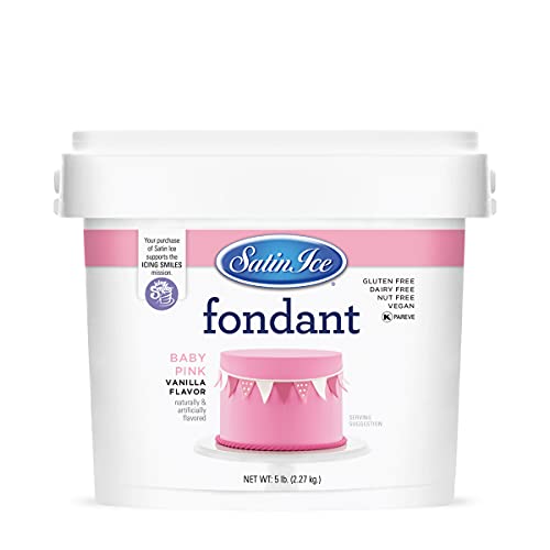 Satin Ice Baby Pink Fondant, Vanilla, 5 Pounds #TOP1