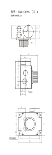 Válvula elevación del cilindro FKC-G02BL-4 y control flujo hidráulico 2