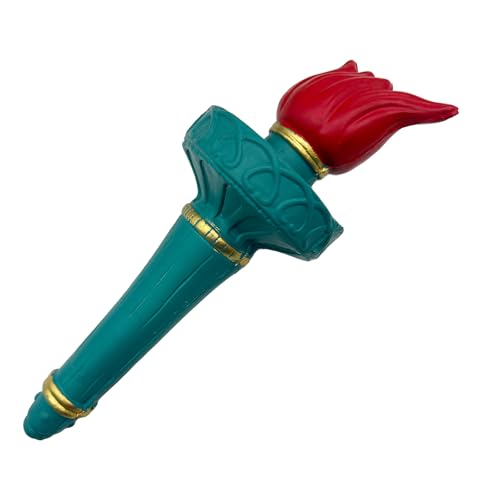 ruwiuiaa Statue of Costume Statue of Torch Lady Costume Torch Light Up Torches Accessory for Adults